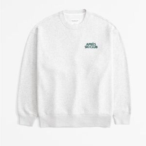 Abercrombie and Fitch Gray Après Ski Club Sweatshirt